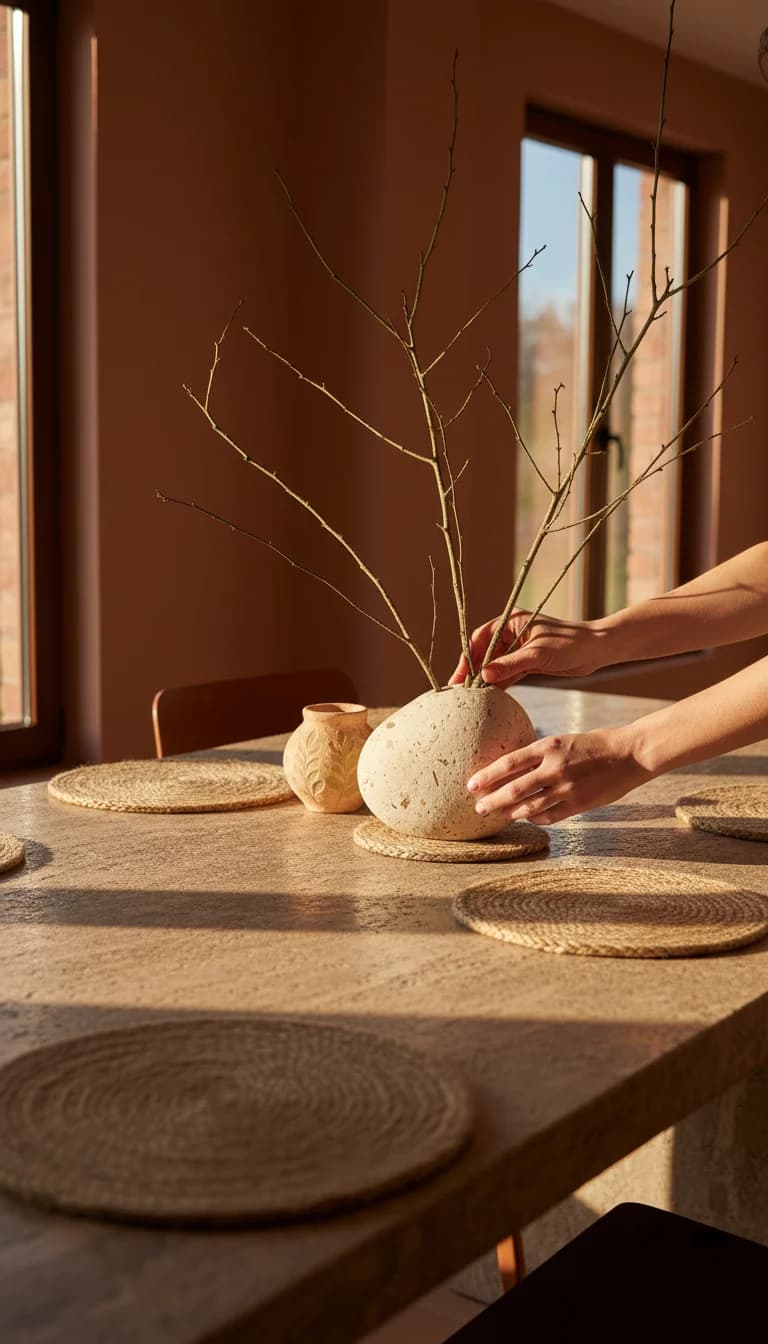 Handcrafted Decorative Accent in use