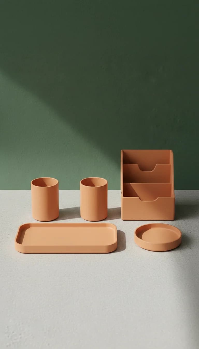 Minimalist Desk Organizers Set in a new setting