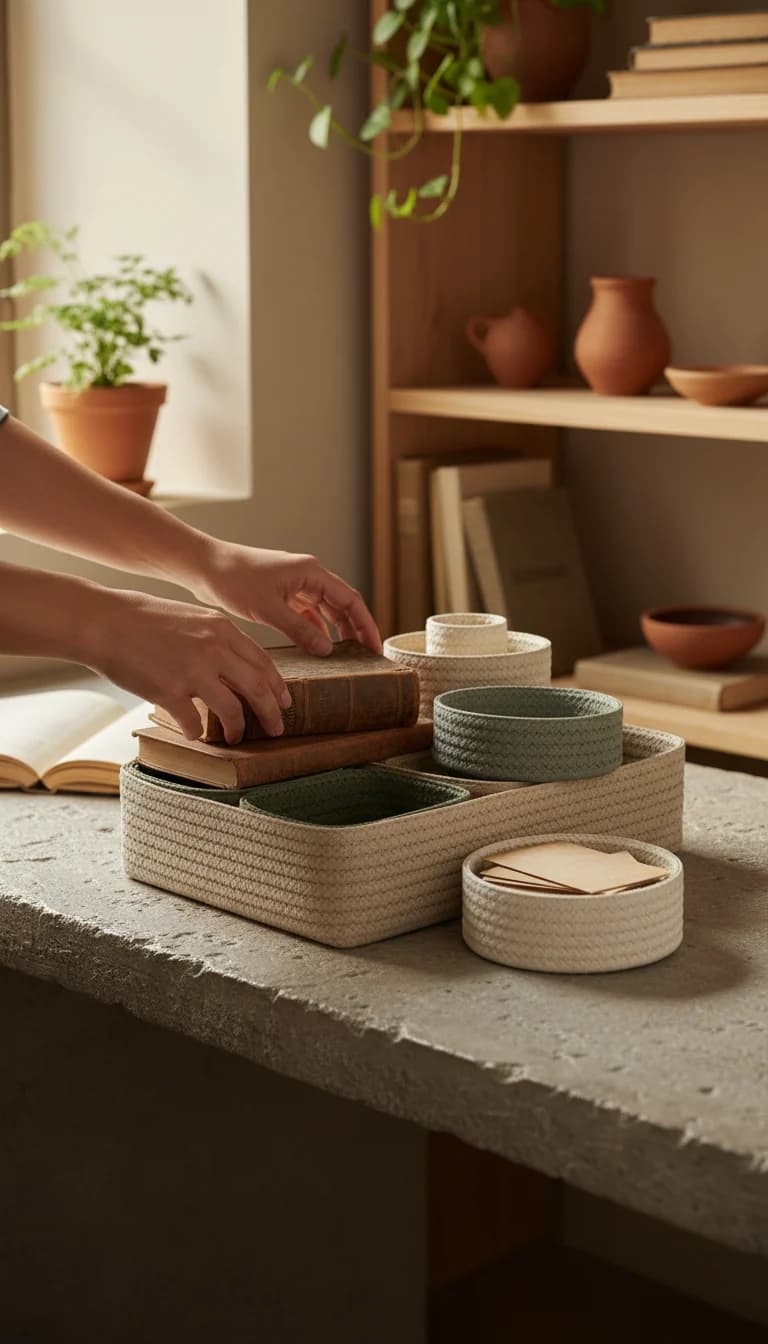 Modular Basket Set in use