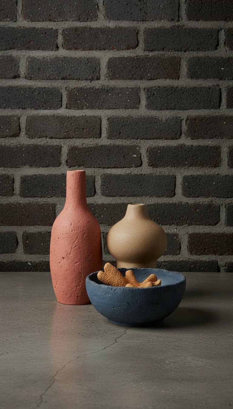 Urban coral ceramic vase set in a new setting