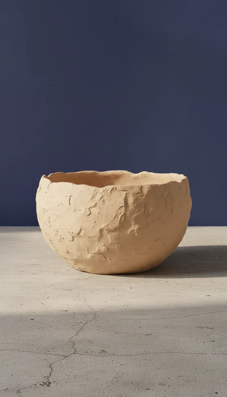Textured Accent Bowl – Raw Edge Finish in a new setting